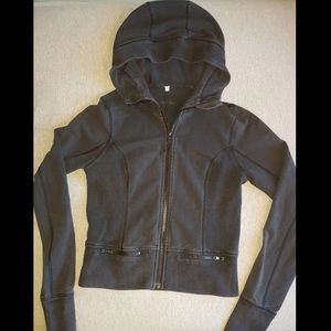 Lululemon Black Zip Up Jacket Size 6